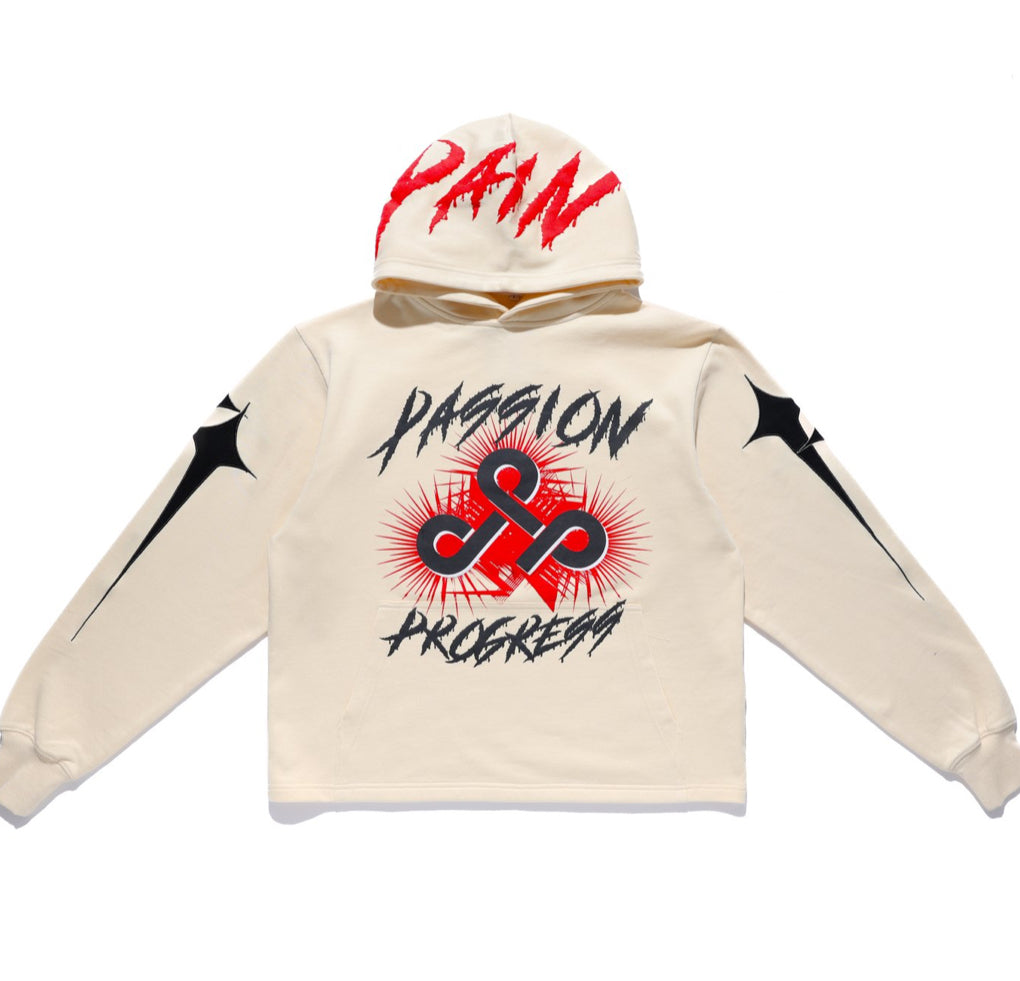 Live Mechanics Passion Pain Progress Hoodie Cream