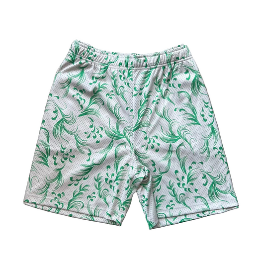 WN John Elliot Green Floral Shorts