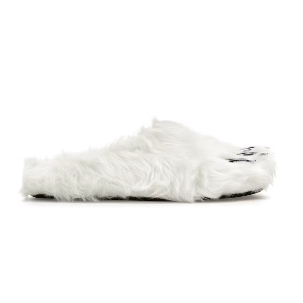 Bravest White Bear Claw Mules