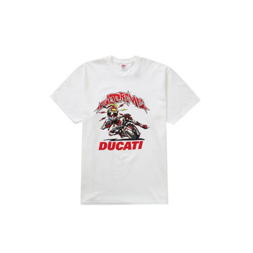 Supreme Ducati Bike Tee White