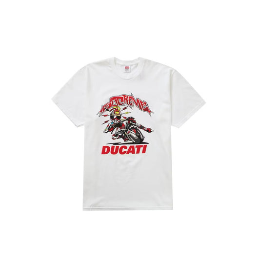 Supreme Ducati Bike Tee White