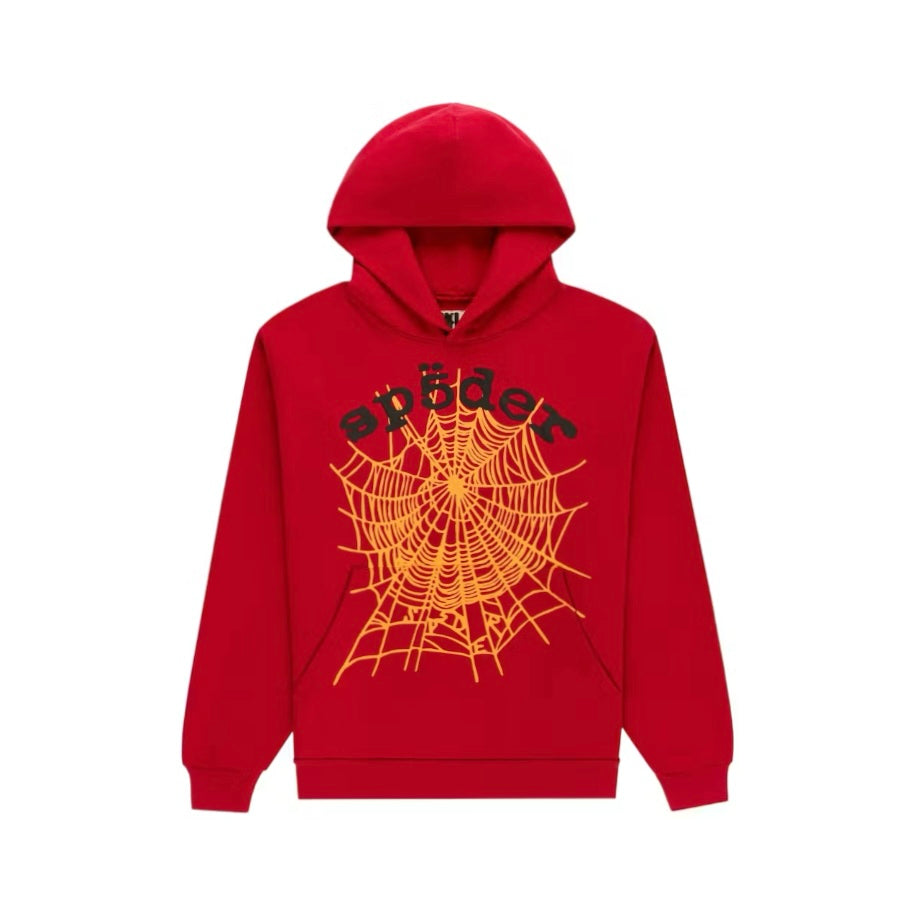 Sp5der OG Web V2 Hoodie Red