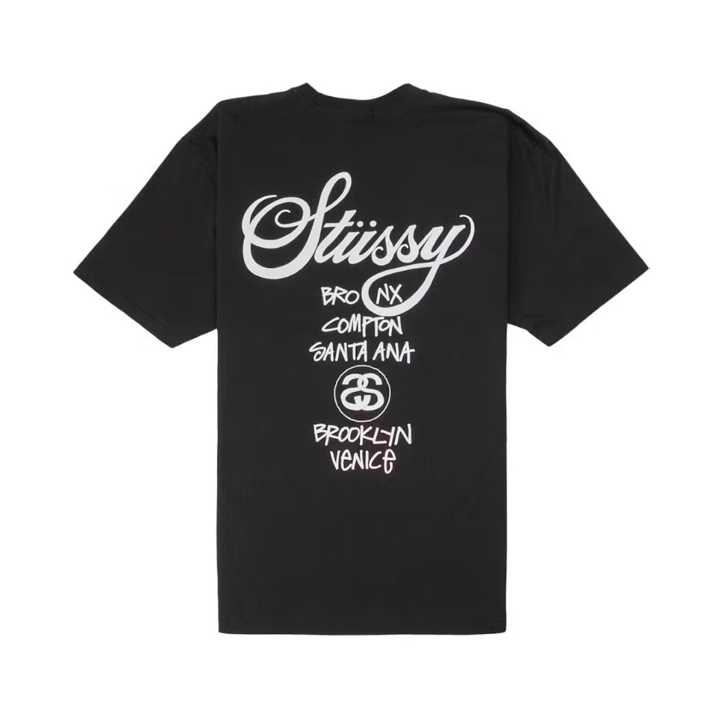 Stussy World Tour Tee Black
