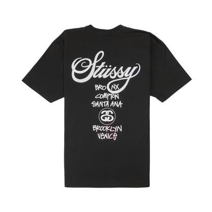 Stussy World Tour Tee Black