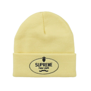 Supreme Crest Beanie Pale Yellow
