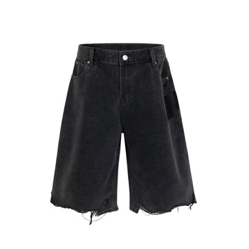 Undeveloped Noir Cutoff Denim Jorts