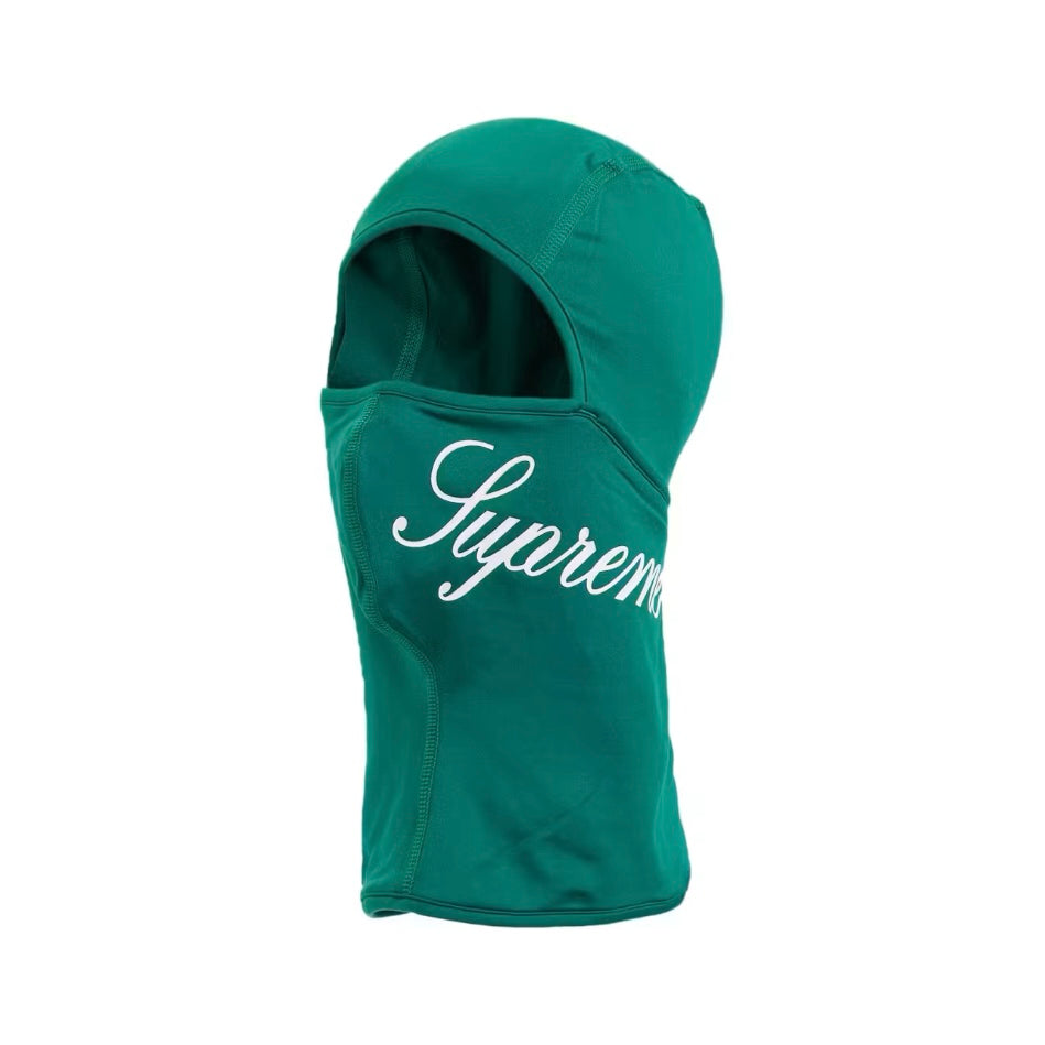 Supreme Script Logo Balacalava Green