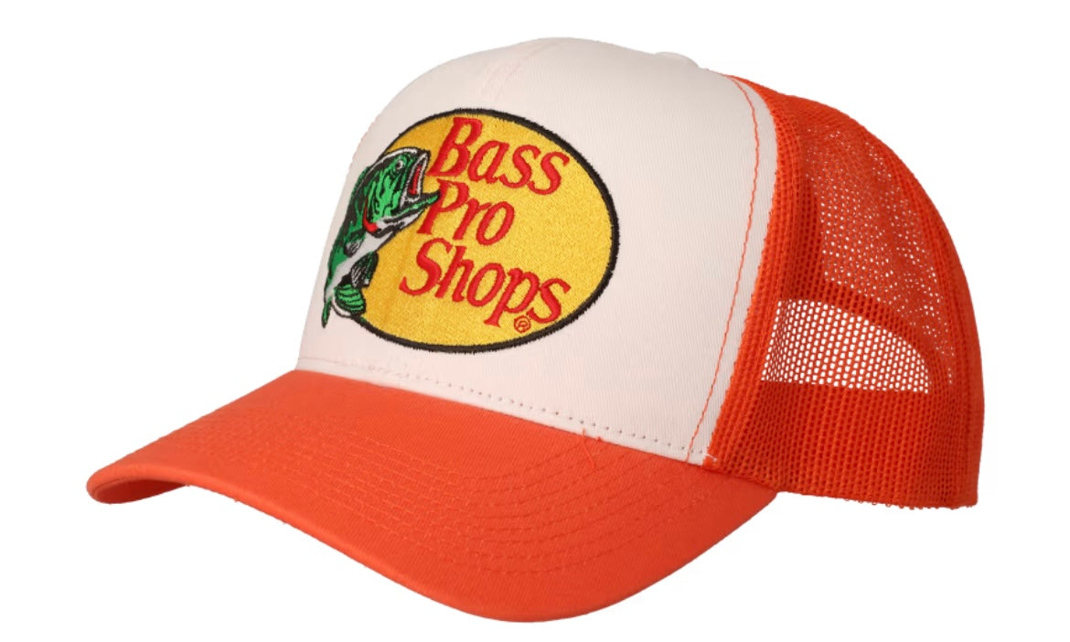 Bass Pro Shop Embroidered Trucker Hat Orange