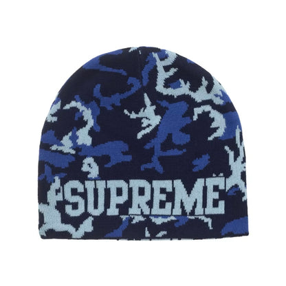 Supreme Reversible Camo Beanie Navy