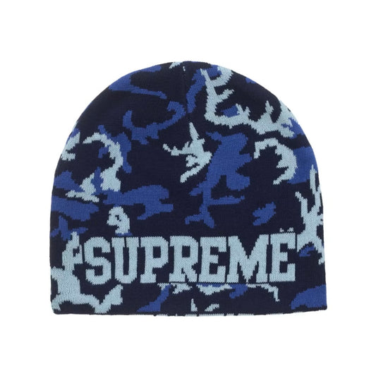 Supreme Reversible Camo Beanie Navy