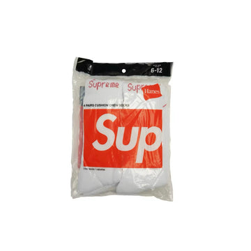 Supreme White Hanes Socks