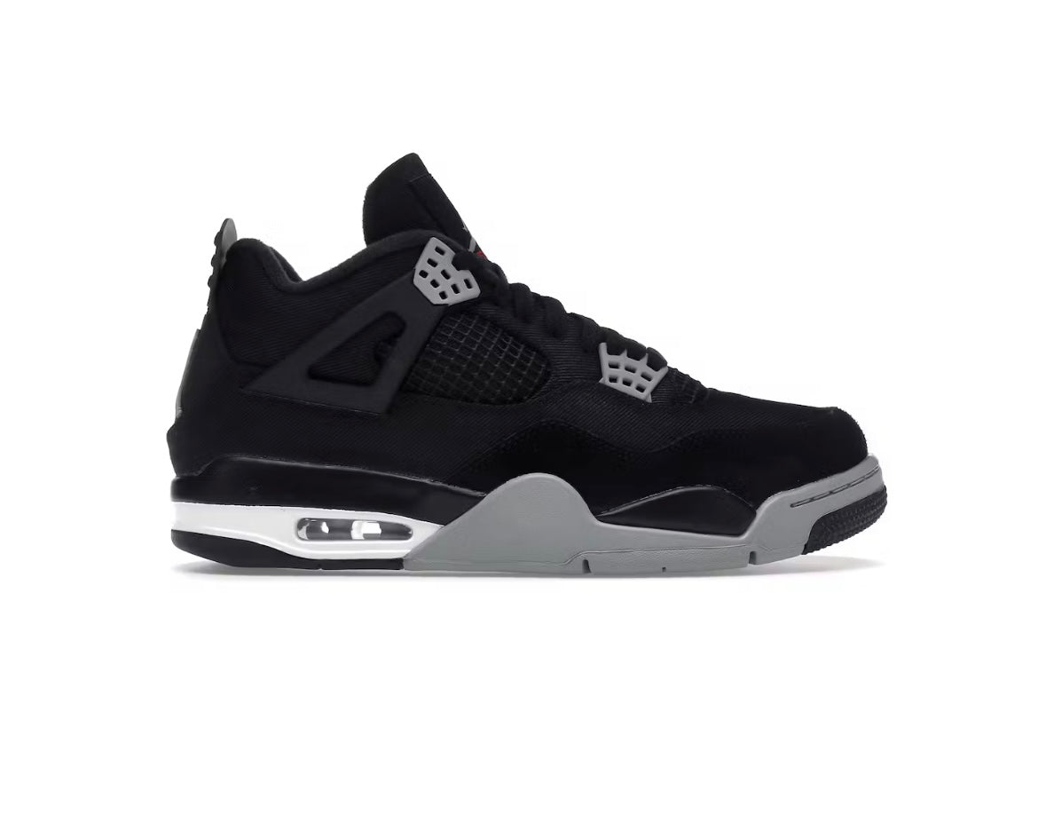 Jordan 4 Retro Black Canvas