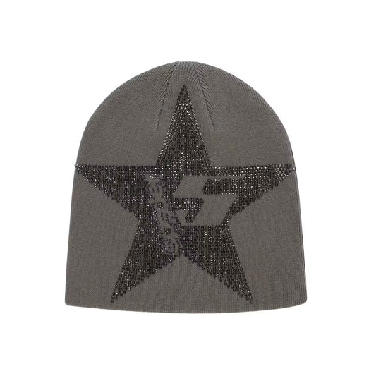 Sp5der Star Rhineston Skully Grey