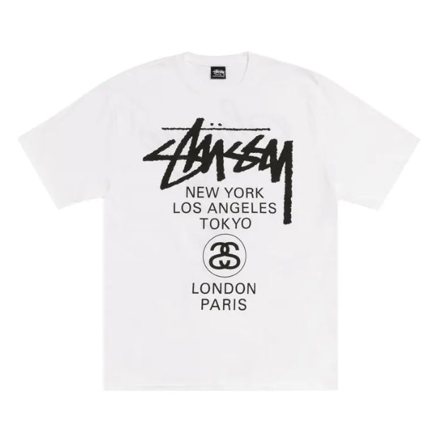 Stussy World Tour Tee White