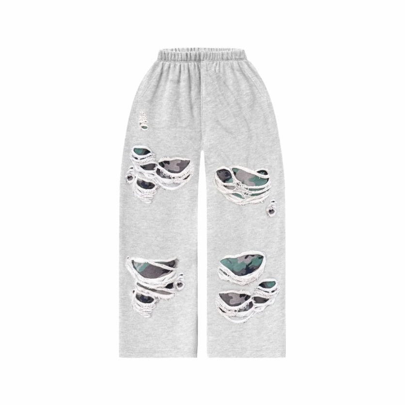 Bravest Gutted Camo Baggy Sweatpants