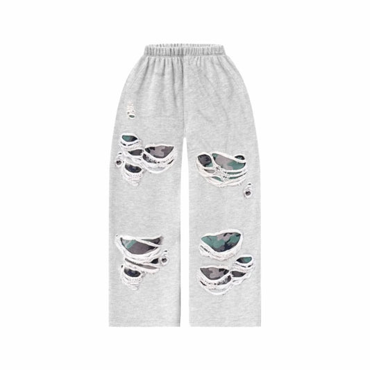 Bravest Gutted Camo Baggy Sweatpants