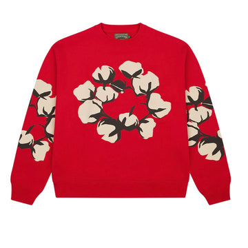 Denim Tears x CPFM Cactus Tears Crewneck Red