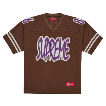 Supreme Reflective Football Jersey Brown