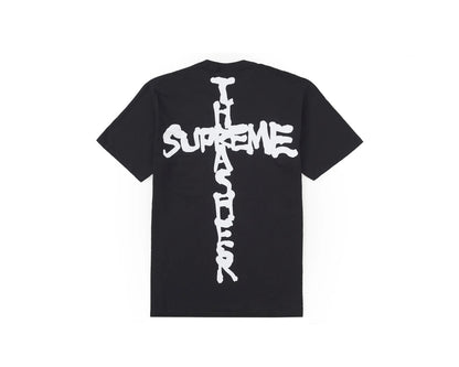 Supreme Thrasher Cross Tee Black