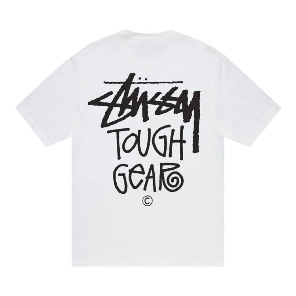 Stussy Classic Gear Tee White
