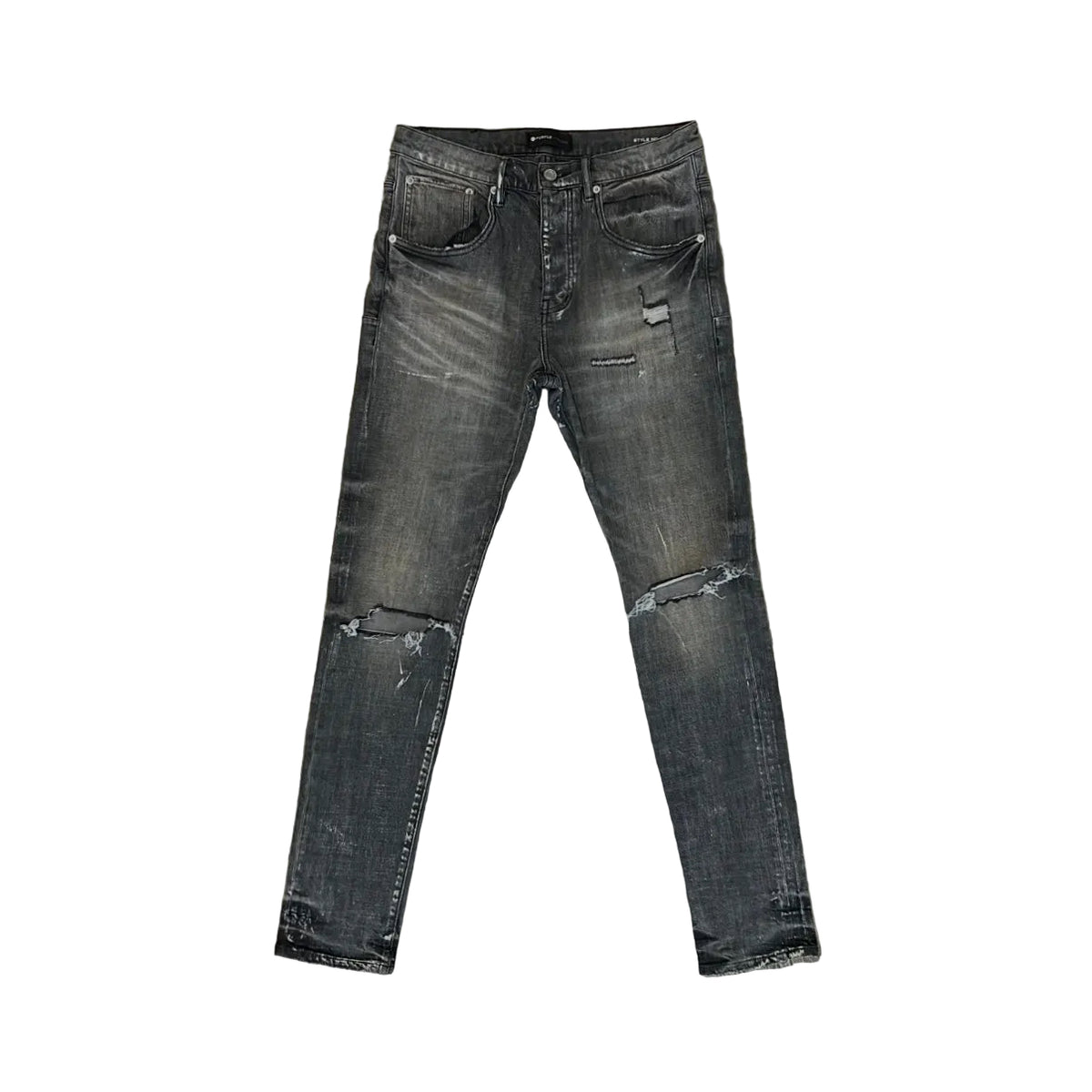Purple Brand Silver Distressed Jeans
