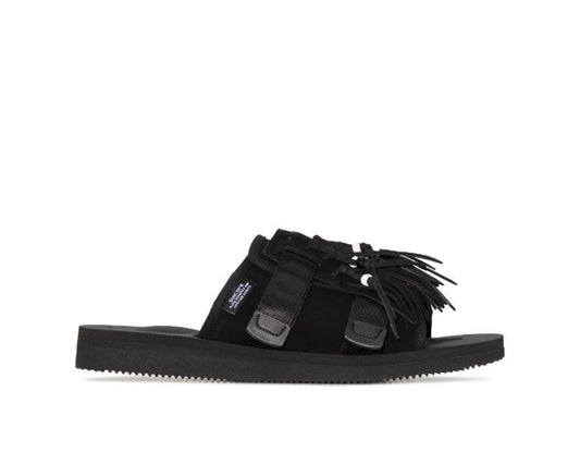 Suicoke Moto Cab Fringe Sandal Black