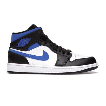 Jordan 1 Mid White Black Racer Blue