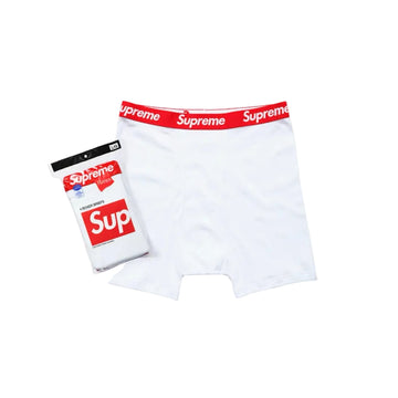 Supreme Hanes Boxer Briefs White