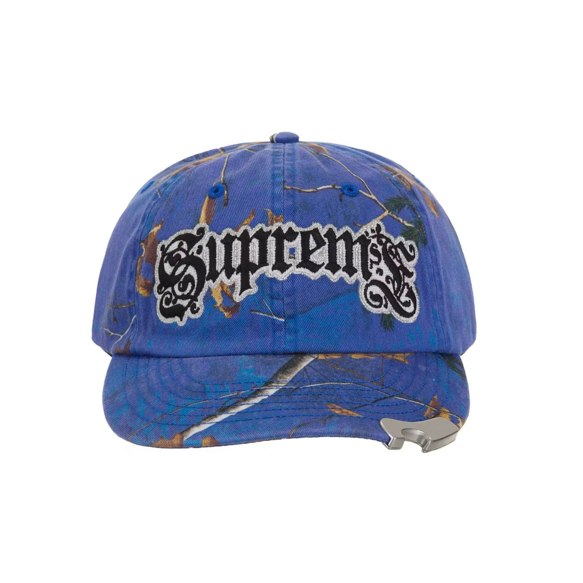 Supreme Bottle Opener Hat Royal Camo