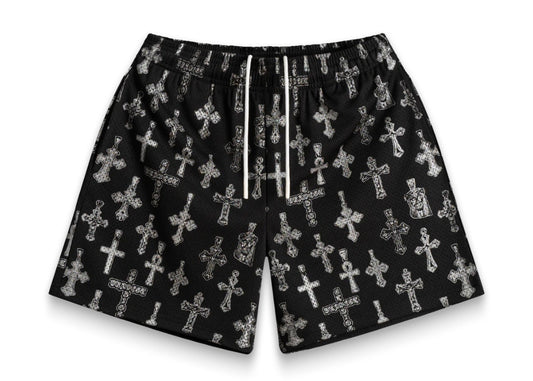 Bravest Black Saint Shorts