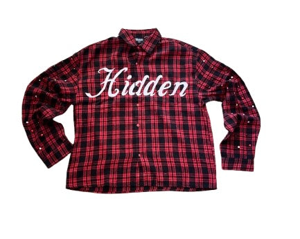 Hidden Beliefs Red Pearl Flannel