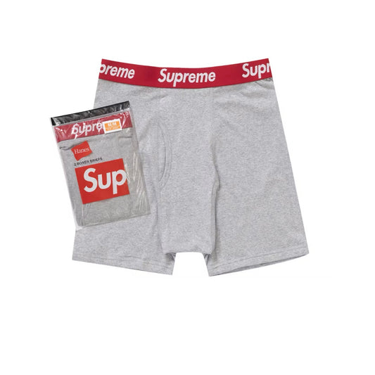 Supreme x Hanes Boxer Brief Grey