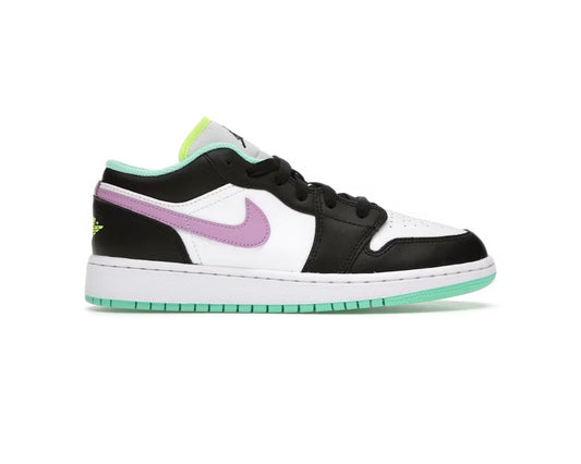 Jordan 1 low Green Glow Violet Shock