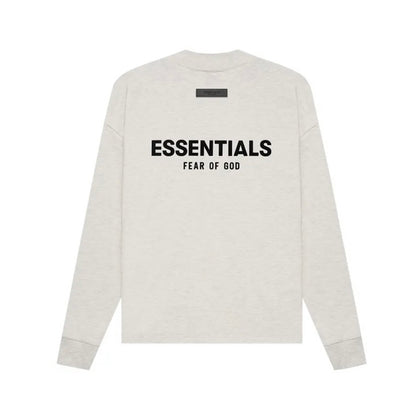 Essentials Light Oatmeal Long Sleeve Tee
