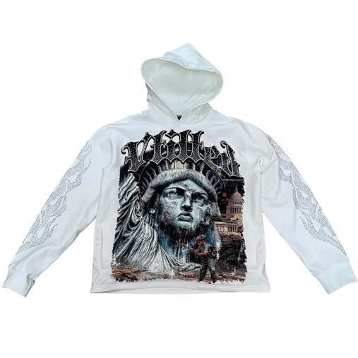 Vtilted Dishonor White Hoodie