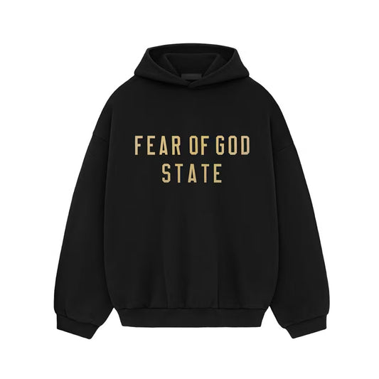 Essentials Fear Of God State Black Hoodie