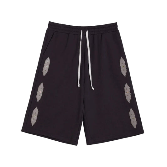 AZVA Studded Sweat Shorts