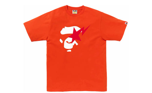 Bape Orange Ape Face STA T-Shirt