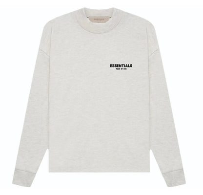Essentials Light Oatmeal Long Sleeve Tee