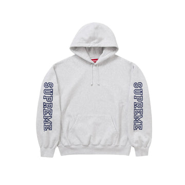 Supreme Collegiate Sleeve Hooded Sweatshirt Ash Grey