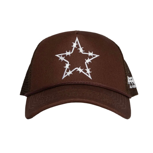 Pythia Barbwire Star Trucker Brown