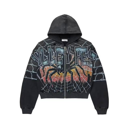 Vale Forever Widow Big Zip Up Hoodie