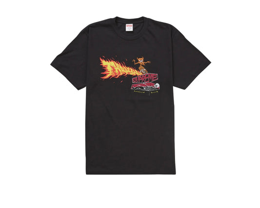 Supreme Thrasher Back Tail Tee Black