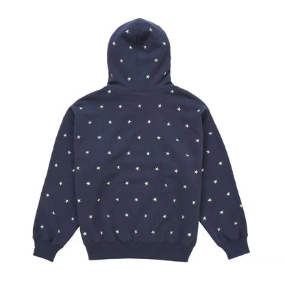 Supreme Star Studded Hoodie Navy