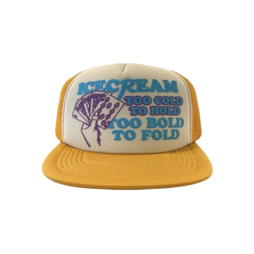 Ice Cream Too Cold Gold Trucker Hat