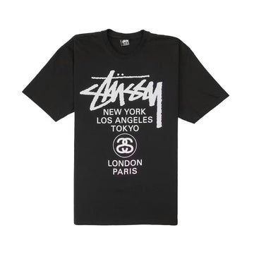 Stussy World Tour Tee Black
