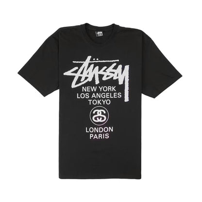 Stussy World Tour Tee Black