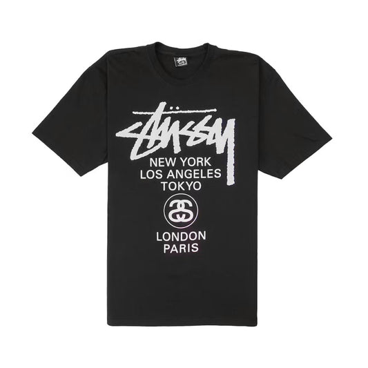 Stussy World Tour Tee Black