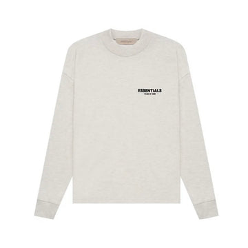 Essentials Light Oatmeal Long Sleeve Tee