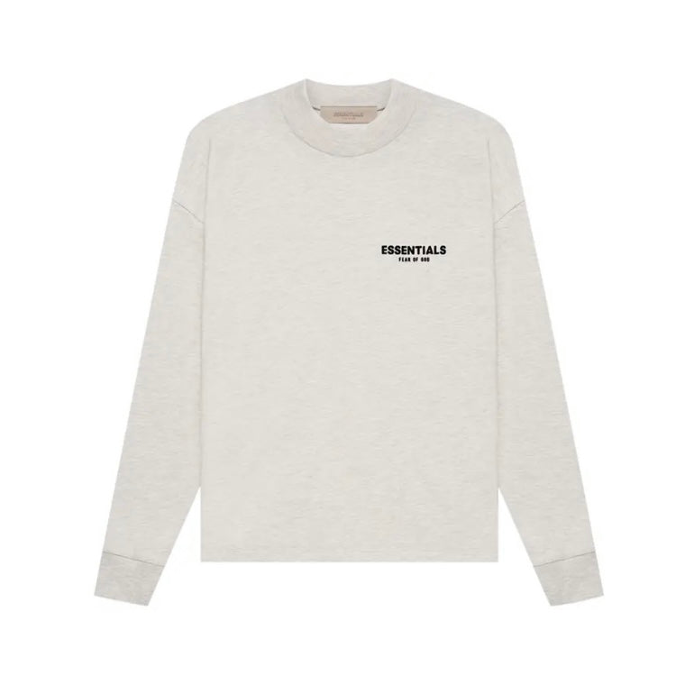 Essentials Light Oatmeal Long Sleeve Tee
